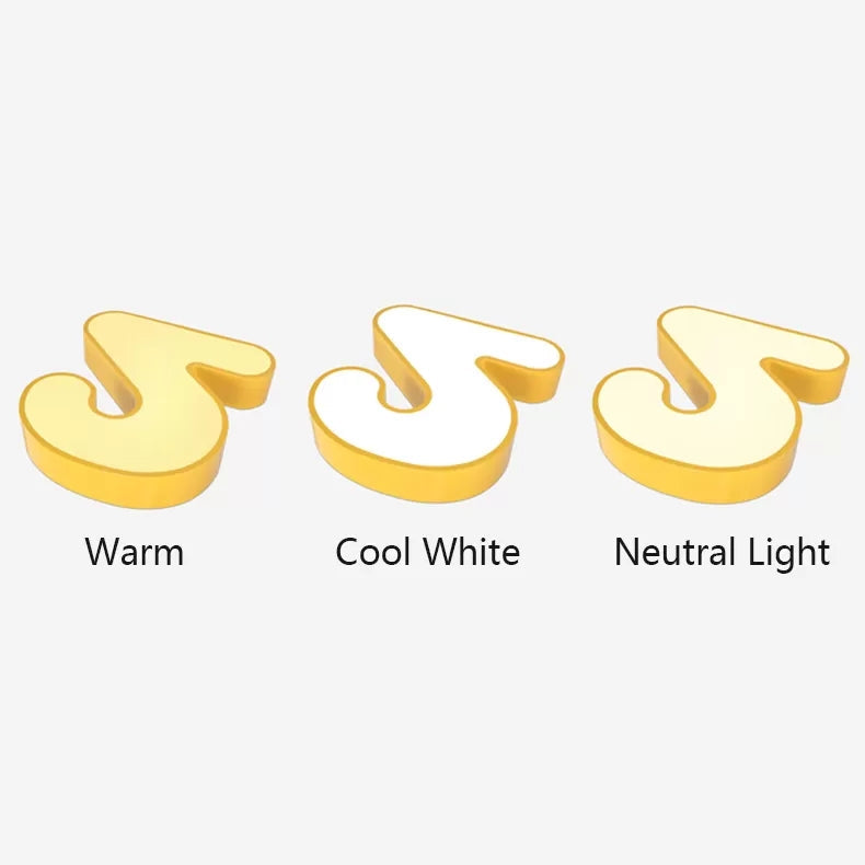 NumberLight – Modern LED Plafondlampa i Sifferform för Barn