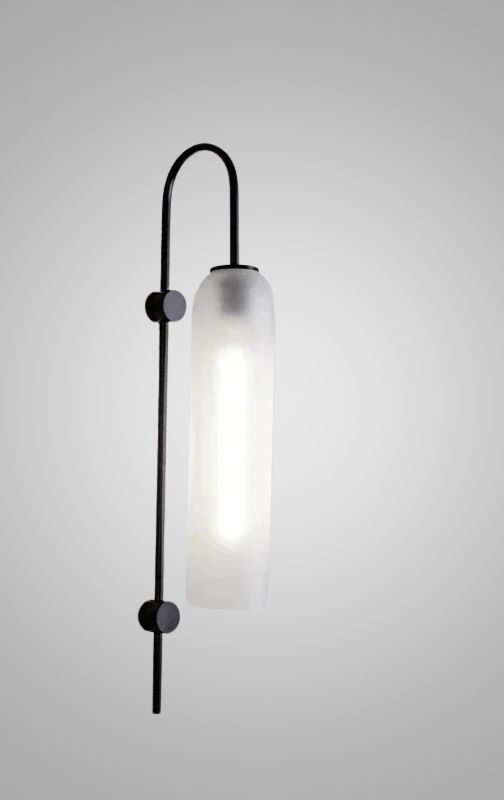 GlassGlow - Modern LED Vägglampa av Glas