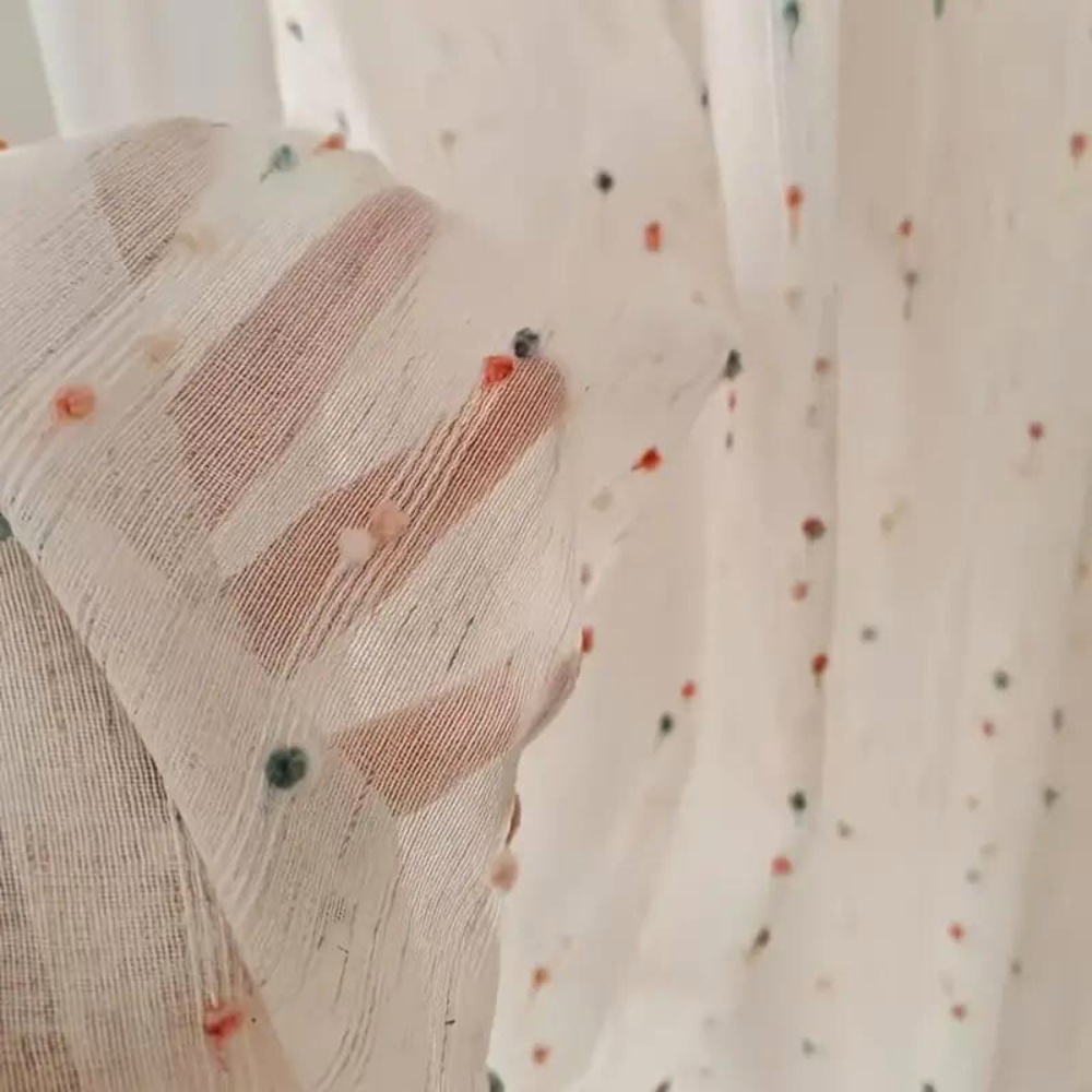 Sugar Bean Regnbåge Tyll Gardin