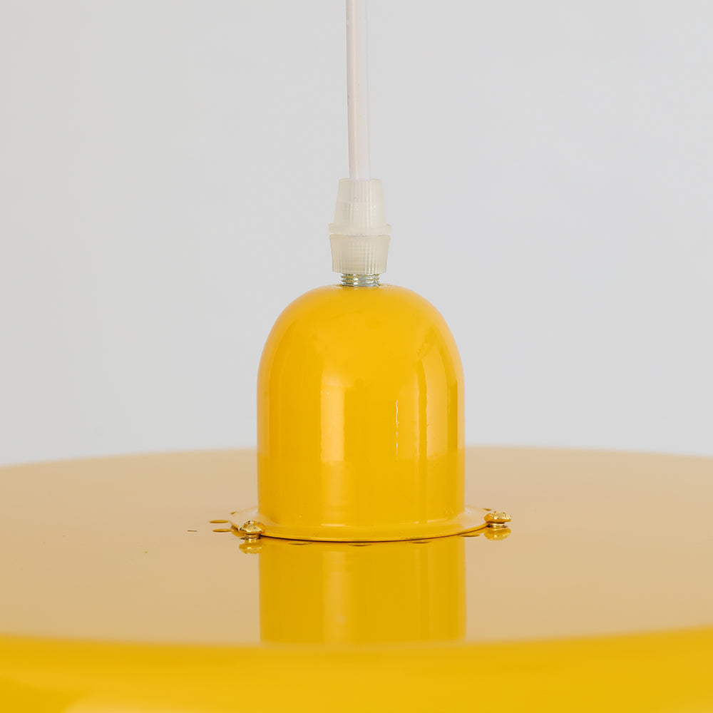 Pendellampa Mid-Century Orange Metallupphängning