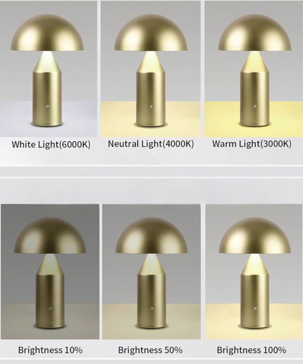 Skandinavisk design svamp bordslampa