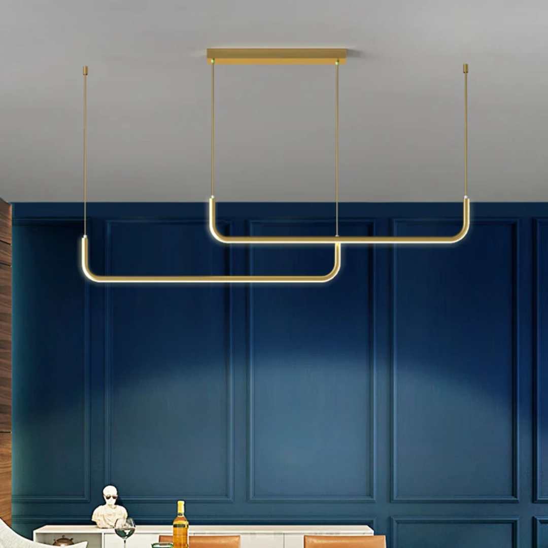 Dymor Elin | Exklusiv designad hänglampa i metall och glas