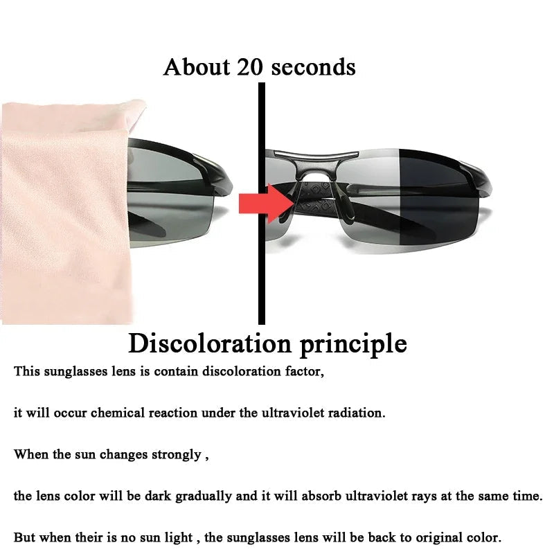 Automatiska färgändrande polariserade glasögon