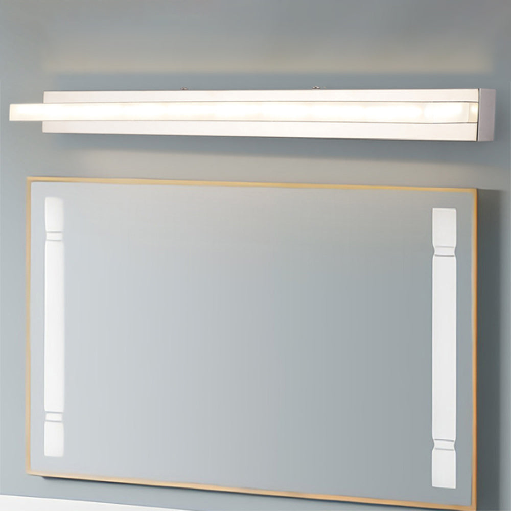 Leigh Rektangulär Spegelfront LED Vägglampa - Sovrum Metall/Akryl