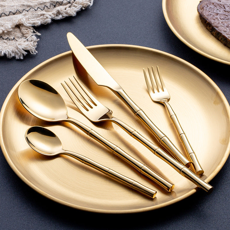 Aldomara Gold & Silver Rostfritt Stål Bestickset
