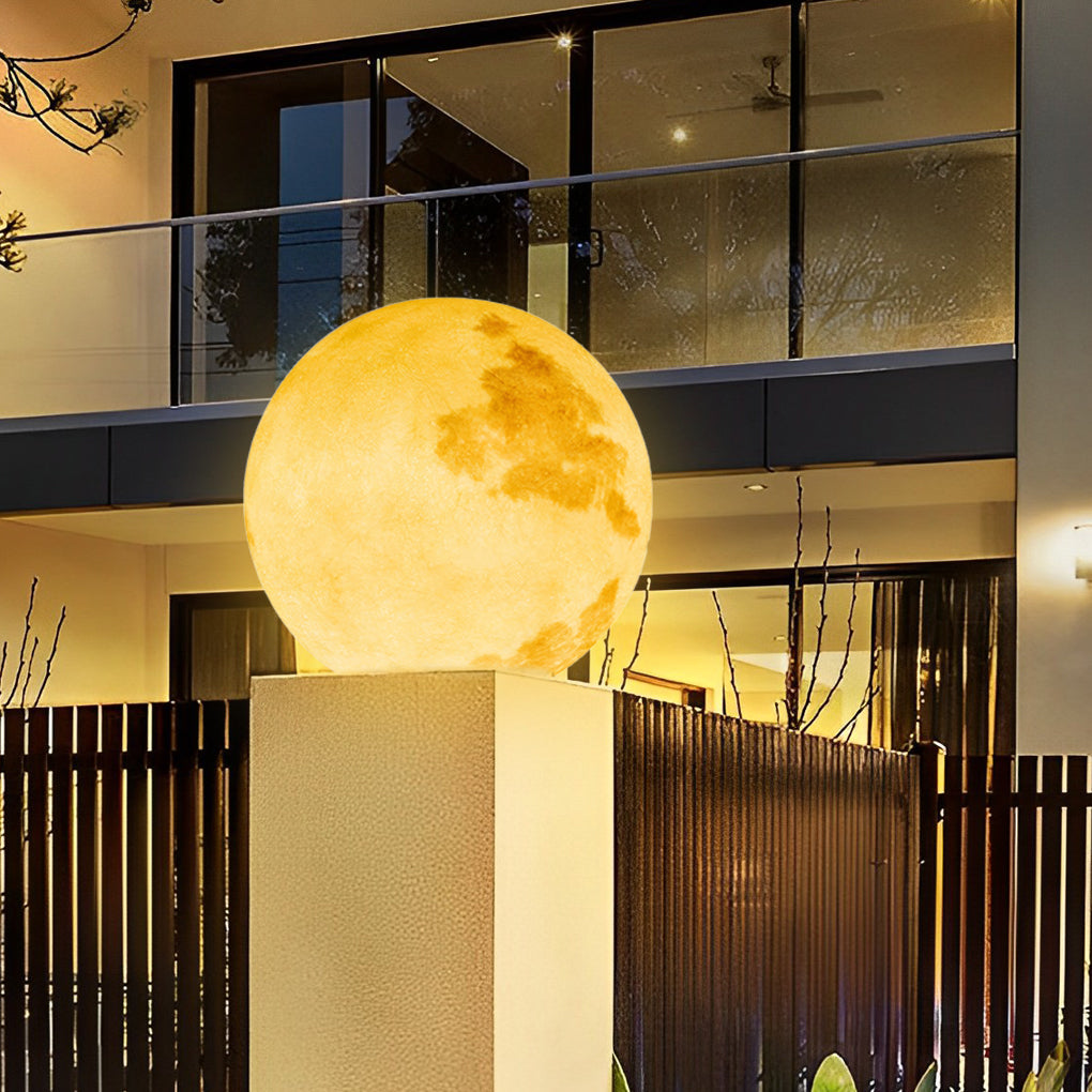 Utomhus Globe Sol Resin Puts Lampa