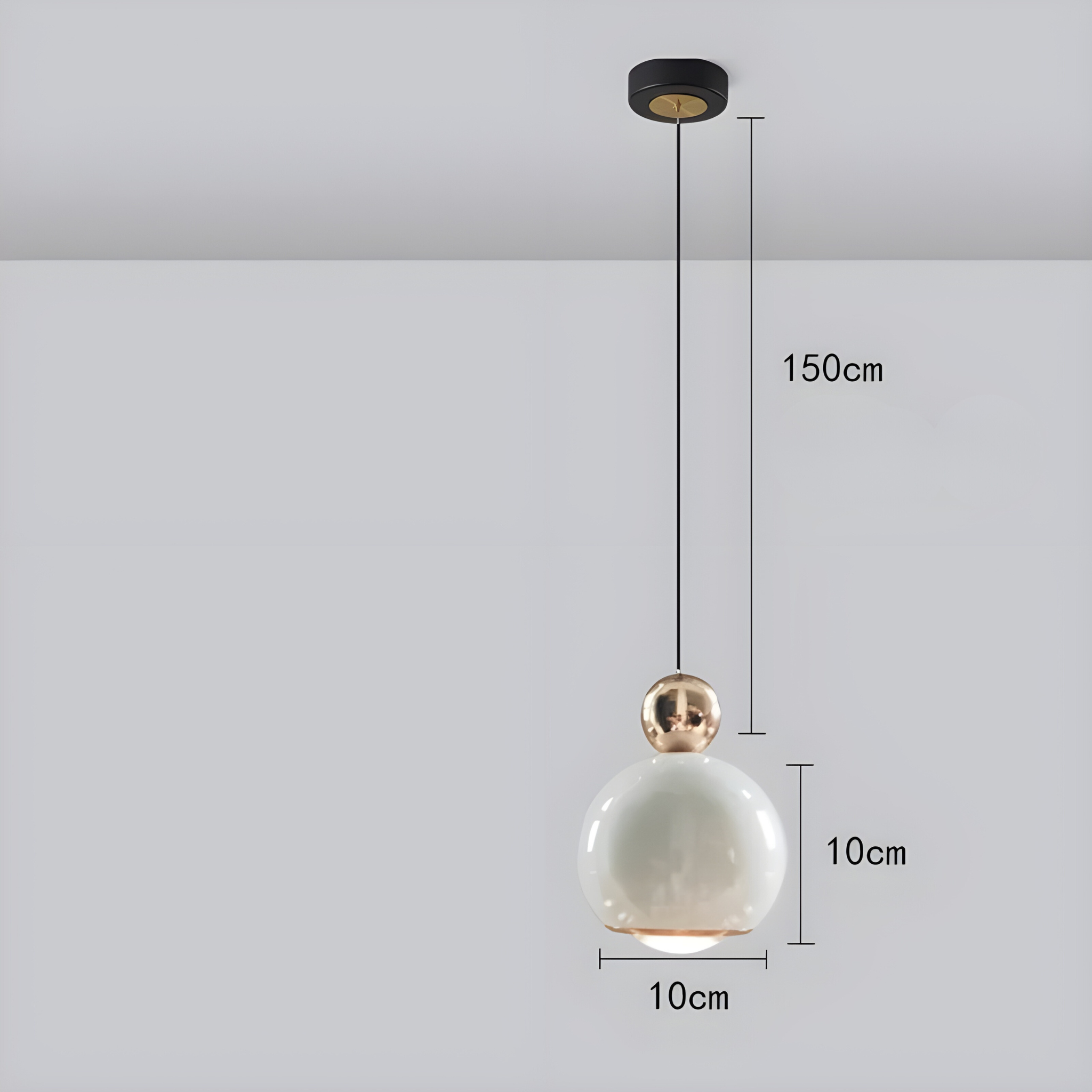 AcrylicSphere Light - Nordisk sfärisk taklampa