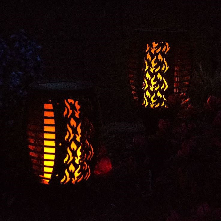 Solo Flackerande Ljusdesign Trädgårdslampa