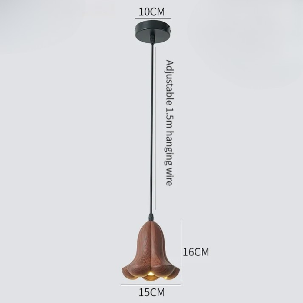 NordLume Lampa | Modern taklampa i valnöt i brunt, skandinavisk stil