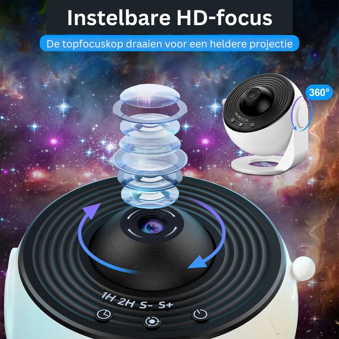 Aurava Sky | LED-stjärnhimmelprojektor med galax- och dimmaeffekt