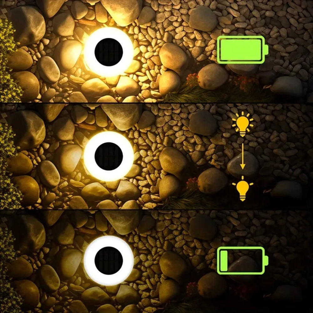 Solar LED utomhus gångvägsbelysning | 4 Pack