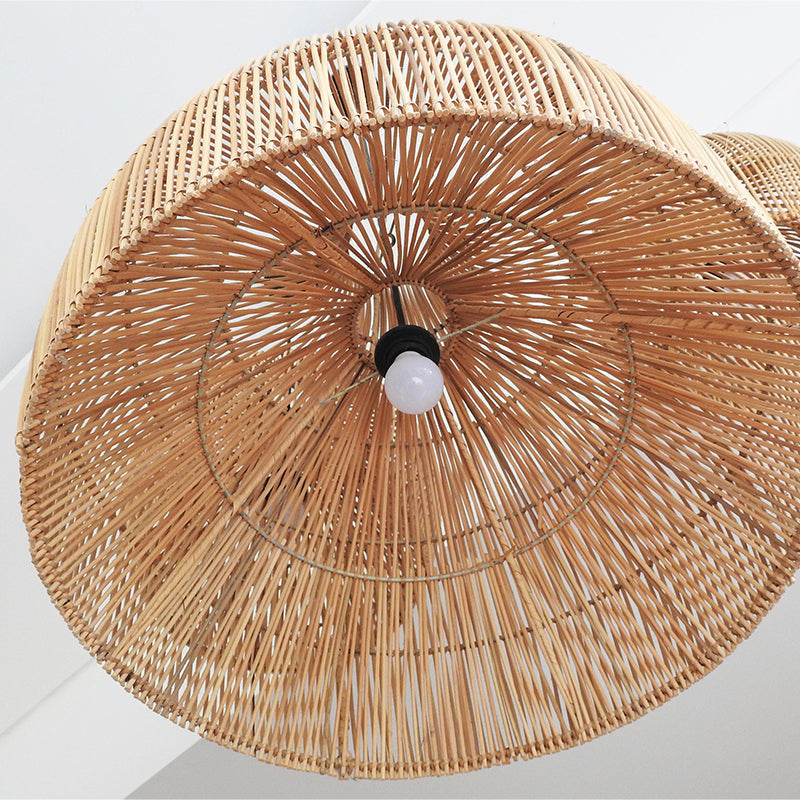 Boho Korg Lampkåpor Handvävd Kökö Förstahand Hänglampa