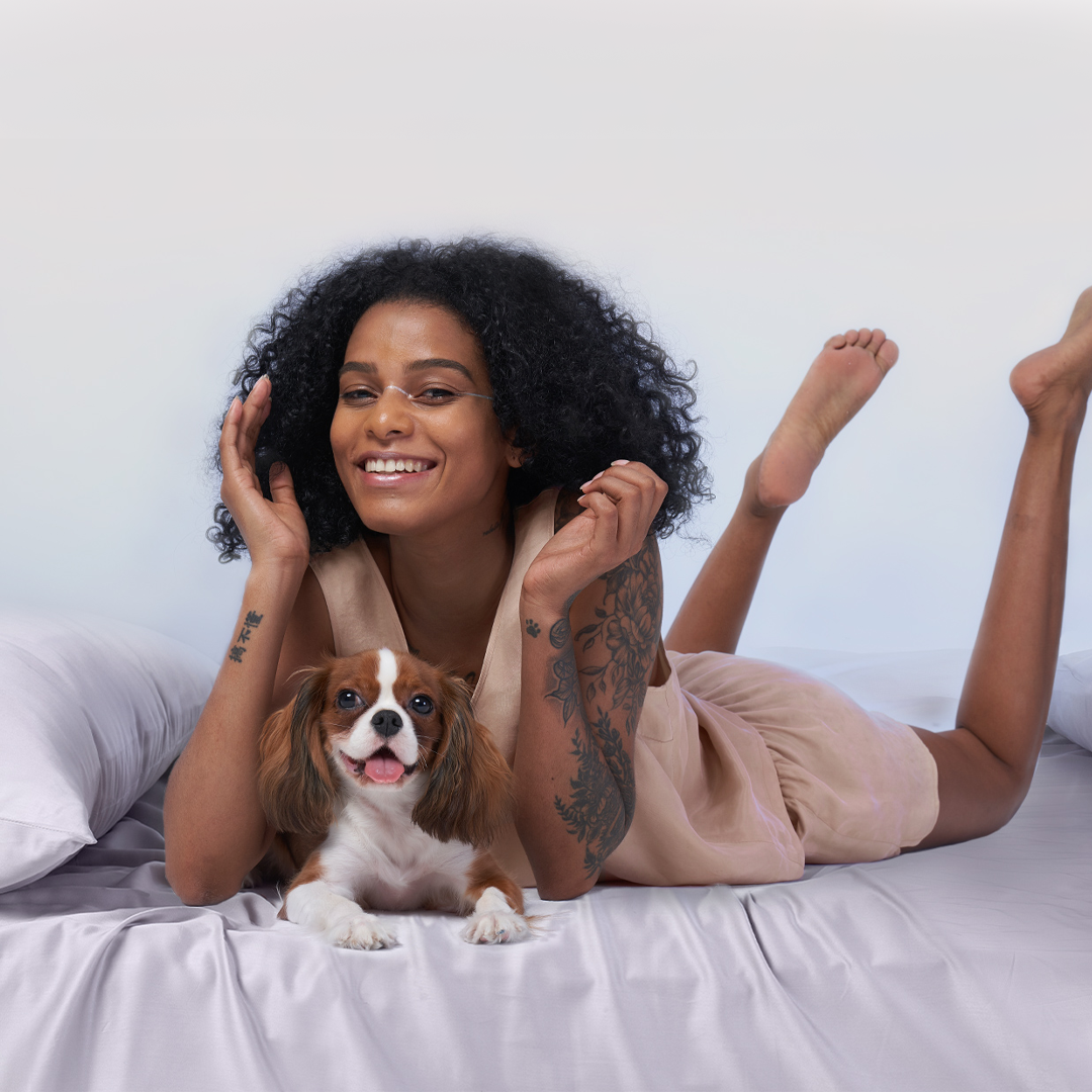 Bamboo Passformlakan - Husdjursrullande för Hundar/Katter Familj