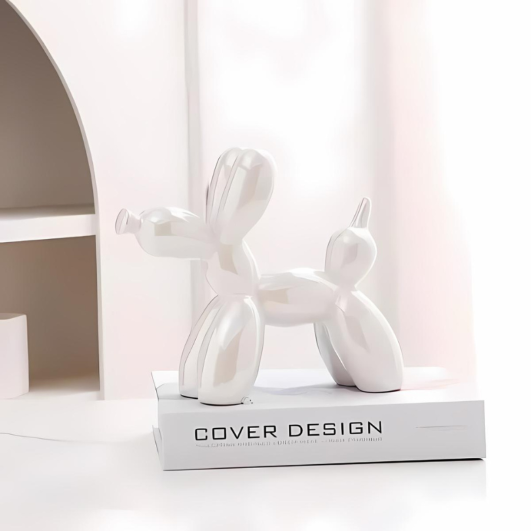 Flarimo | Dekorativ Ballonghund-skulptur i keramik