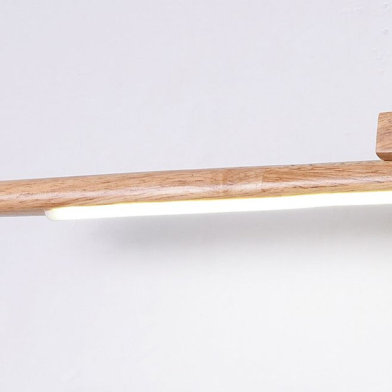 Ozawa Modern LED VÄGGLAMPA Linjär, Inomhus, Badrum, Akryl Trä