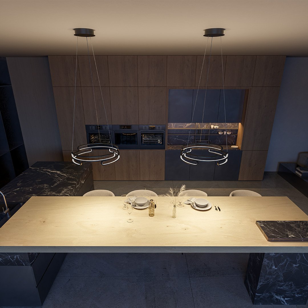 Metalis - Elegant Taklampa i Metall