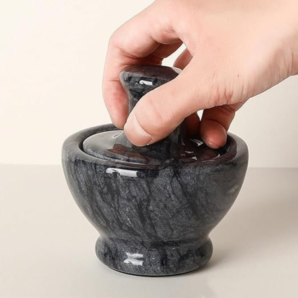 Marmor mortel & Stöttekskvarn för Kryddor