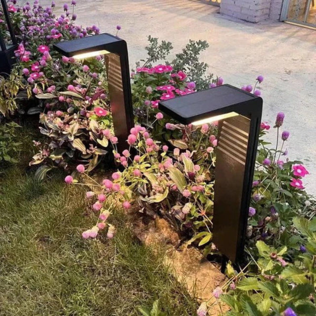 Orin Halo | Solarbatteridriven LED-utomhuslampa med ringdesign för trädgård och stigar