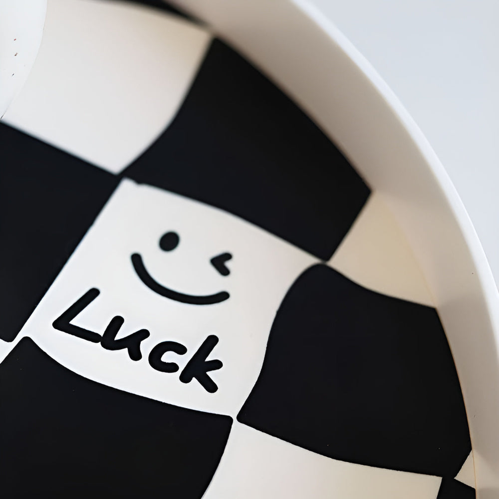 Rund Schackrutig Förvaringsbricka