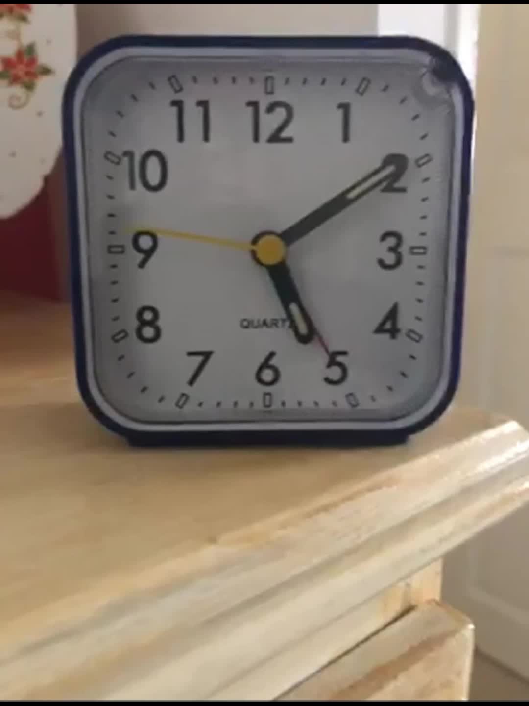 Tidslös Resa Klassisk Fyrkantig Resa Väckarklocka Snooze