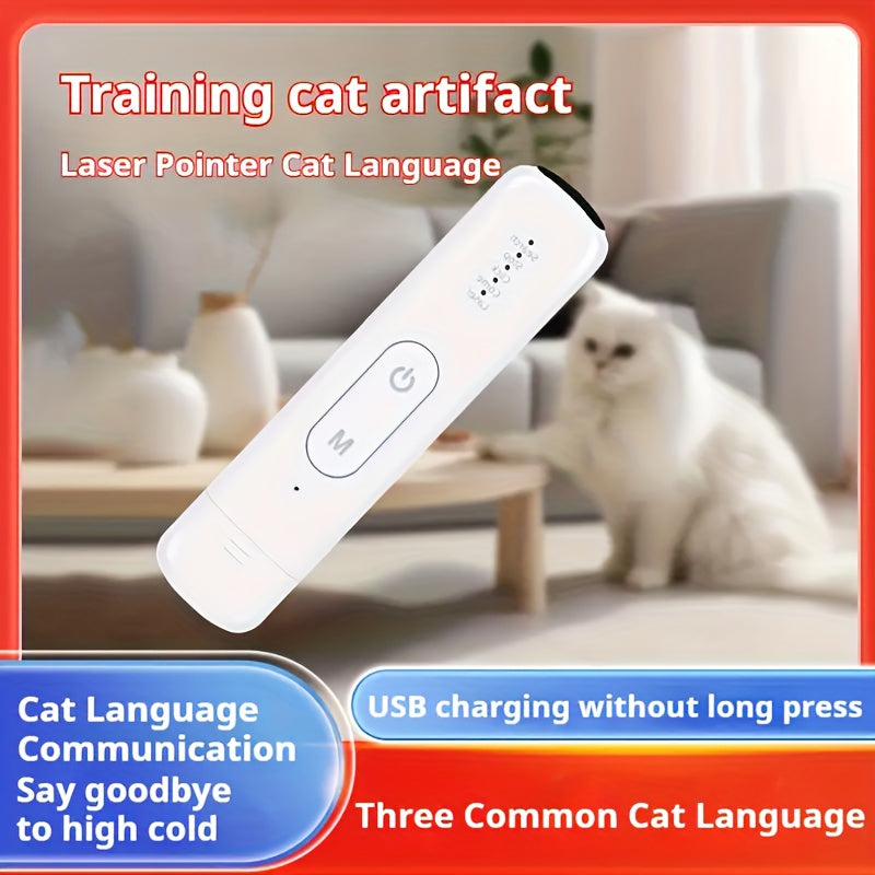 Katt Laser Leksak Uppladdningsbar Interaktiv Husdjur Teaser