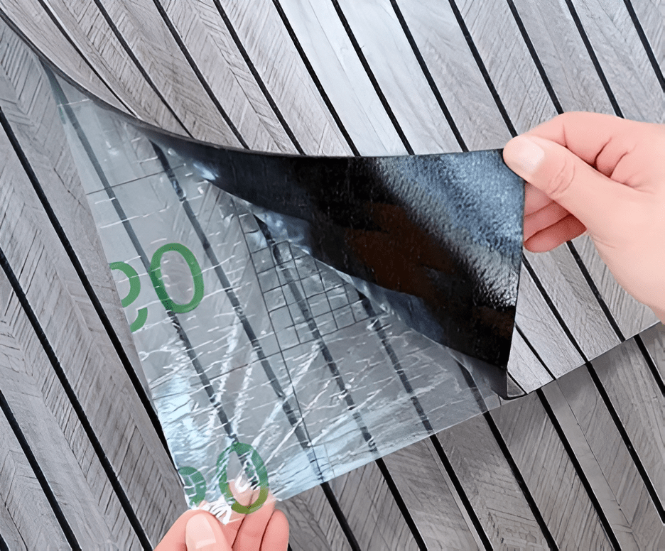 3D Akupanel - Självhäftande väggpaneler med träeffekt