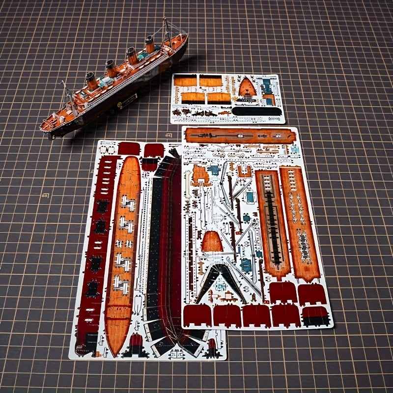 Titanic 3D Metallmodellkit – Detaljerad DIY-modell för kreativa hantverkare