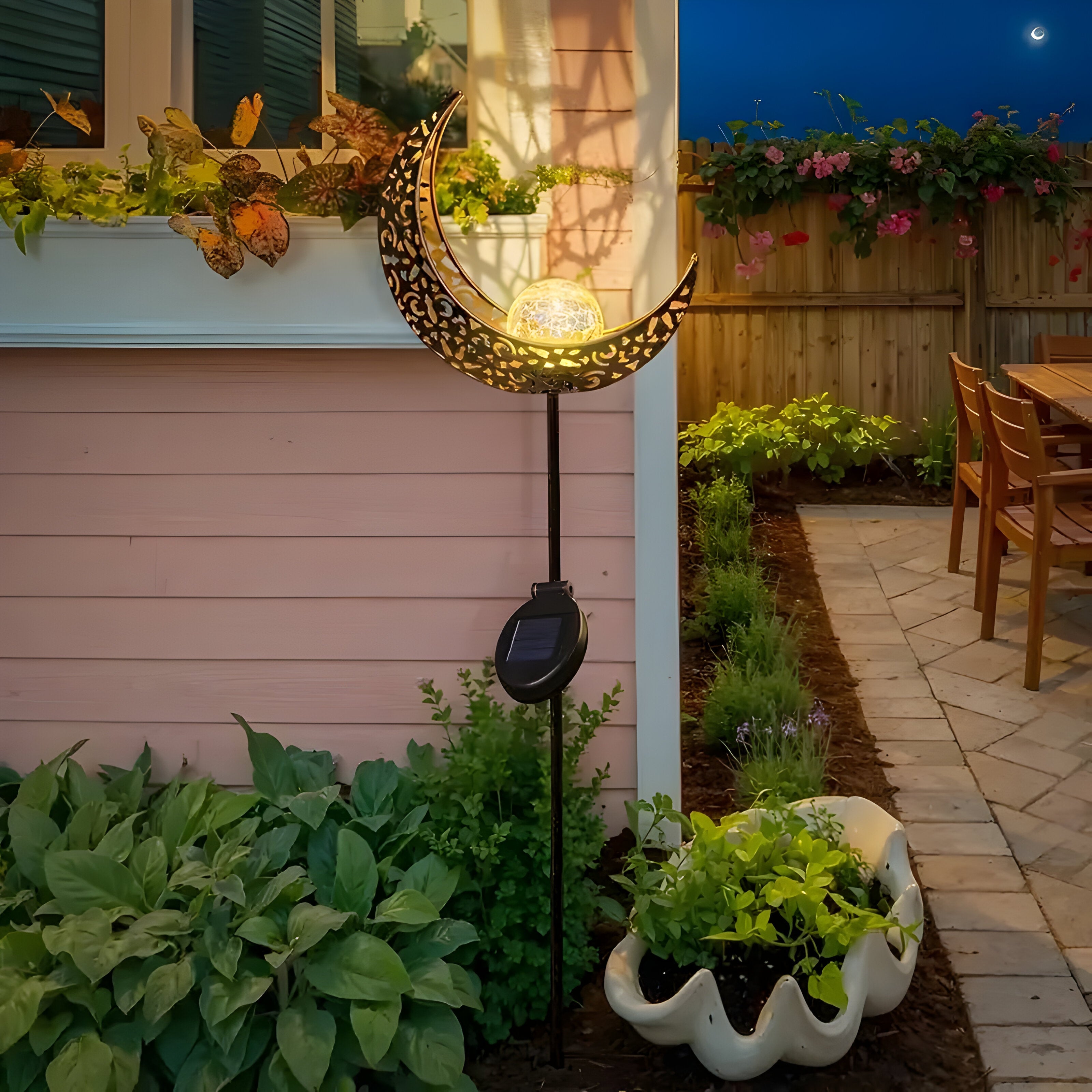 AuroraMeadow Light – Dekorativ solcells trädgårdslampa