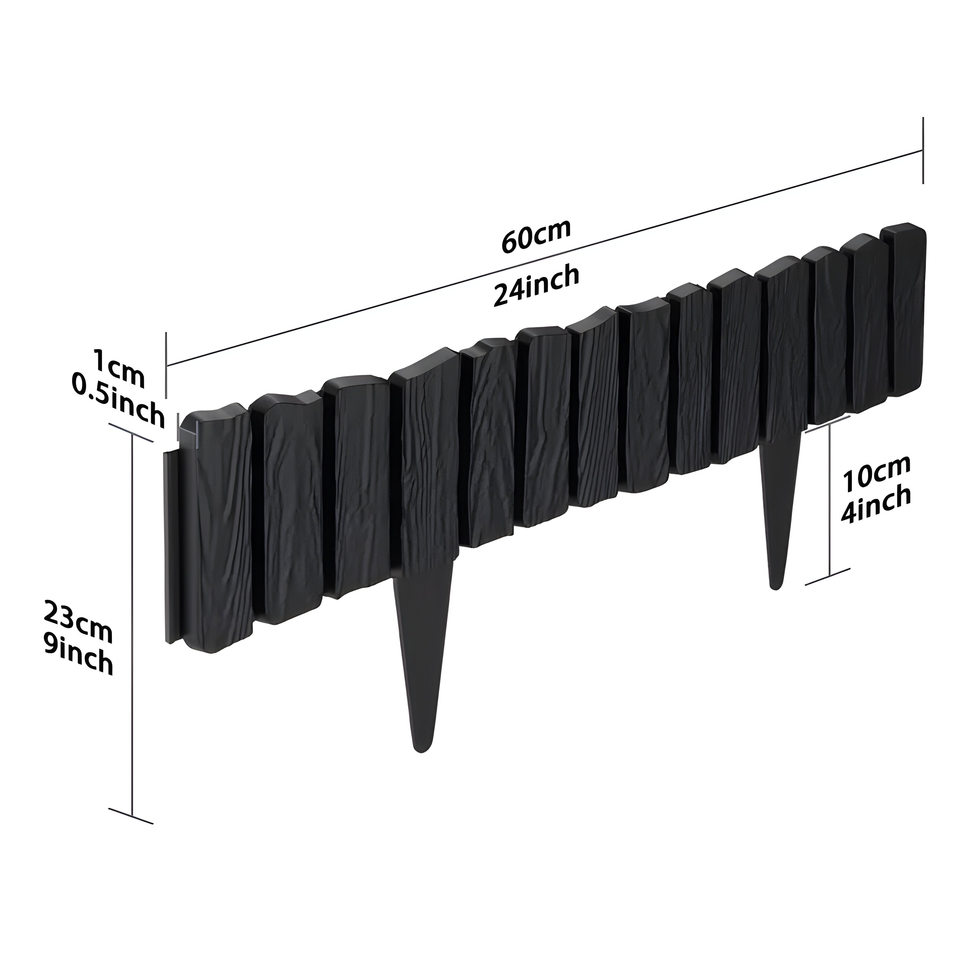 TerraEdge - Gräskanter Plast med Pålar