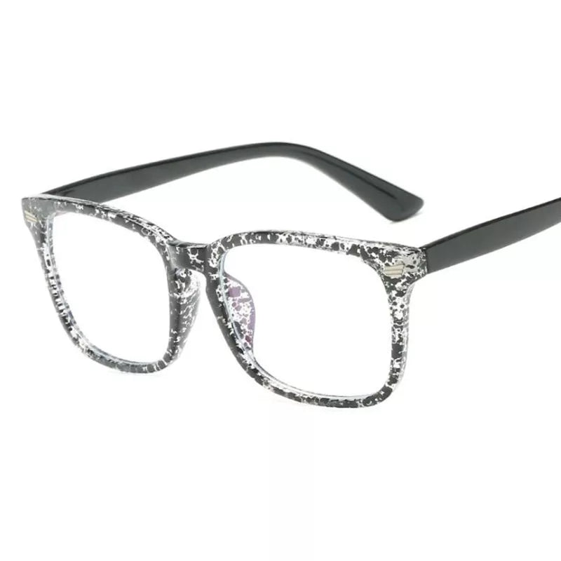 Blått ljusblockerande fyrkantiga glasögon