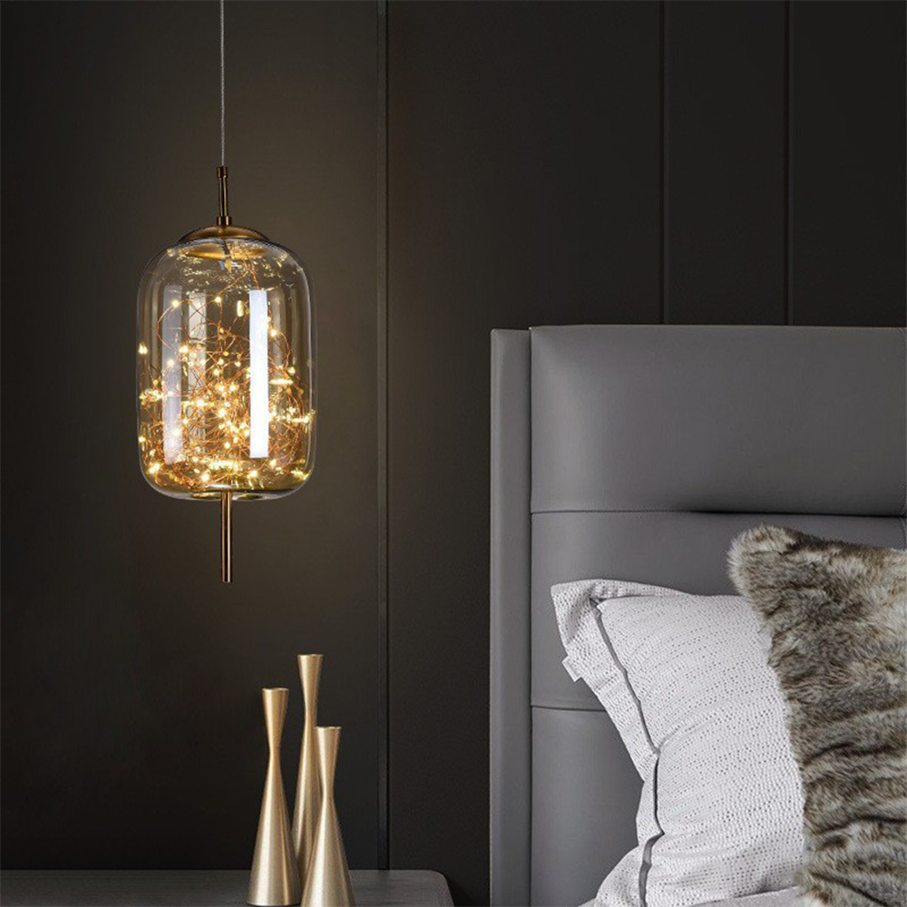 Nordisk Pendellampa | Lyx LED-Belysning | Modern Glaspendel | Energibesparande Heminredning | Brick by Brick