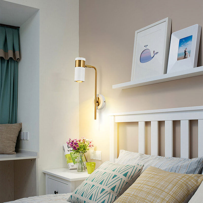 Modern minimalistisk spotlight vridbar LED-vägglampa av järn