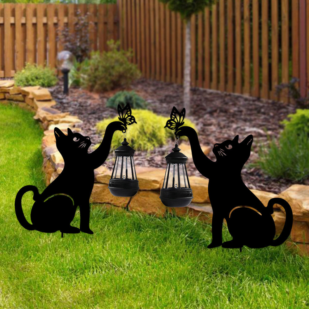 Katt Solar Trädgårdslampa med Hängande Lampa – Dekorativ Utomhus LED