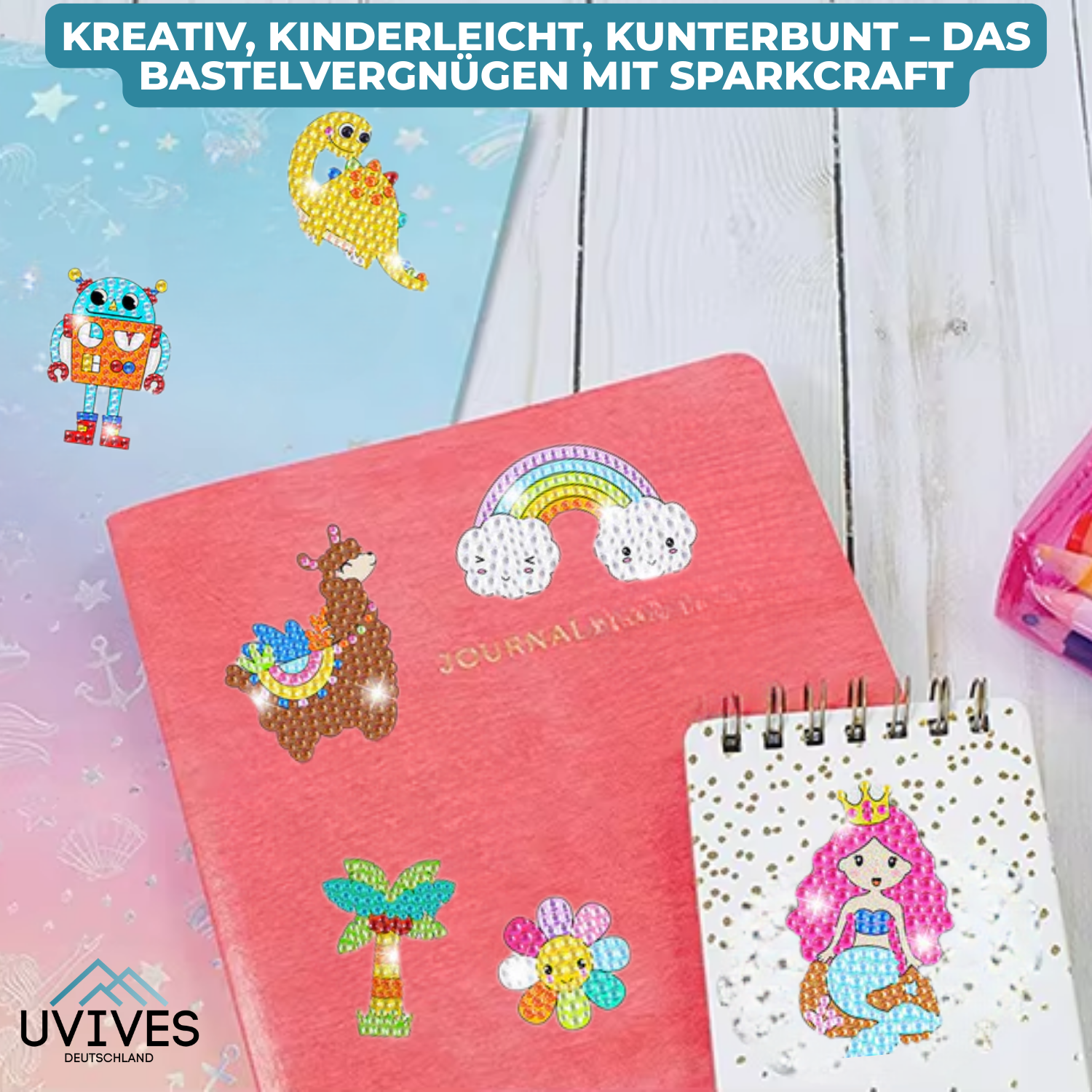 SparkCraft™ – Magiskt diamantmålningsset för barn