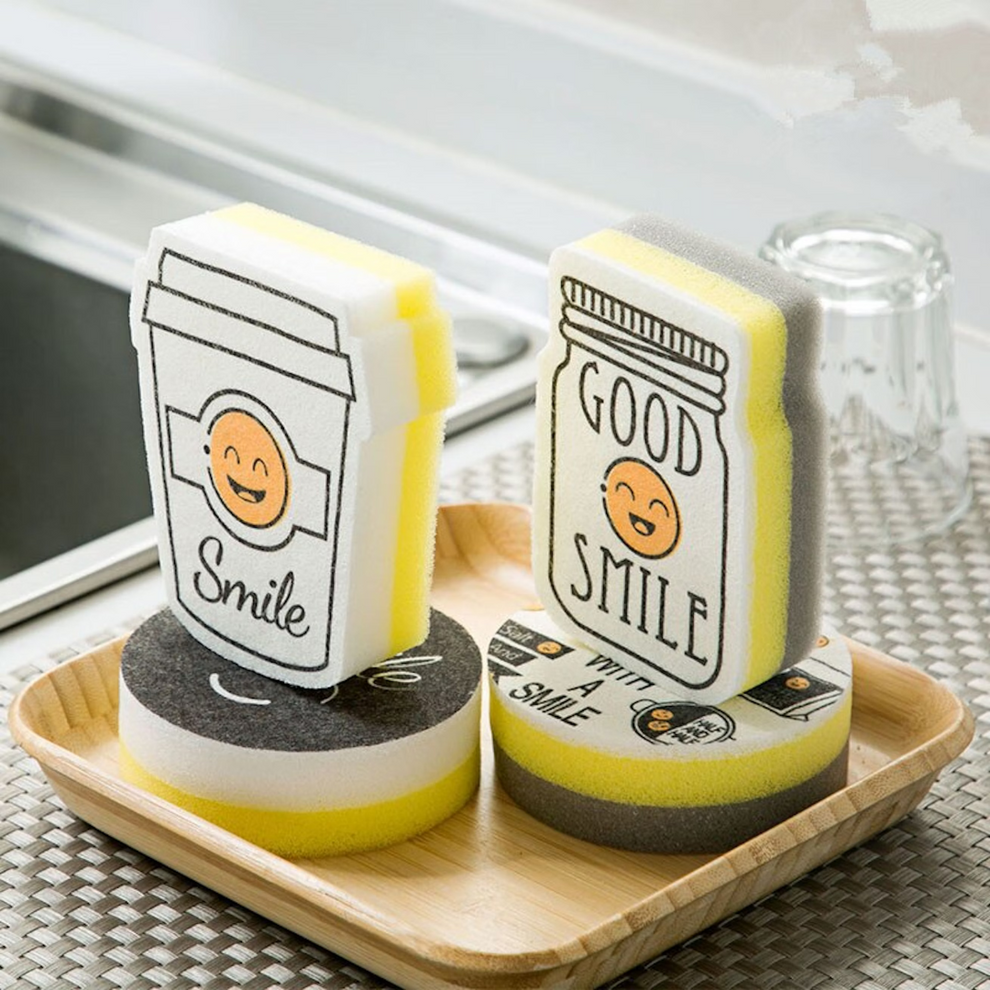 ScrubMaster – Set med 4 roliga kökssvampar för enkel diskning