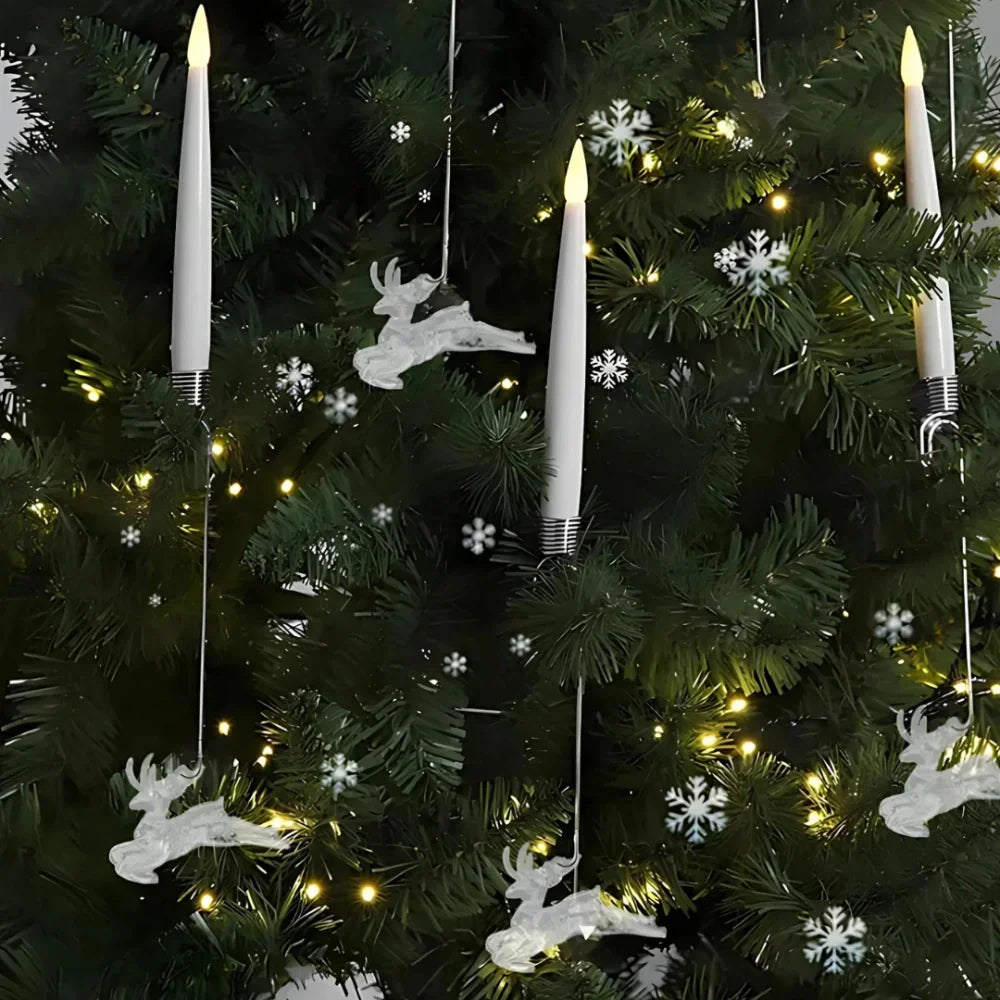 Julgransbelysning med fladdrande LED-ljus