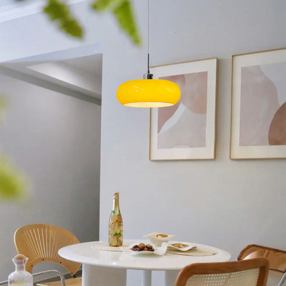 Hailie Modern LED Taklampa Orange/Vit Metall/Glas Vardagsrum/Sovrum