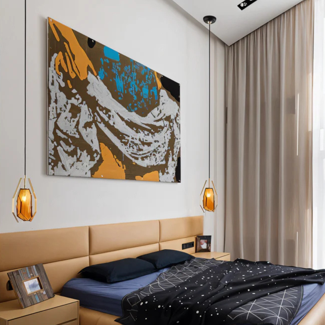 Flavia | Minimalistisk hänglampa i glas i modern stil