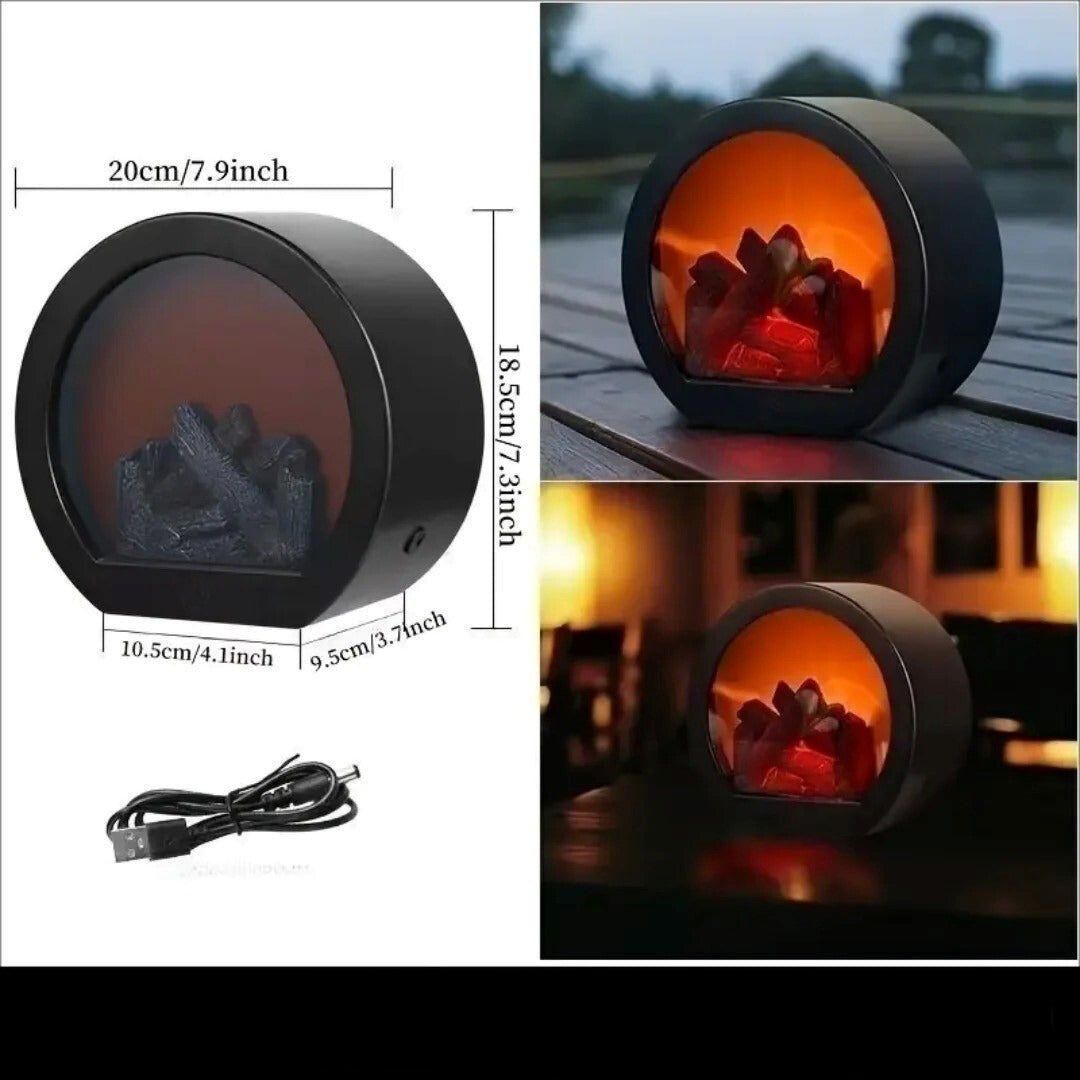 FauxFireplace Light - USB-drivet LED-kamin simulationsljus