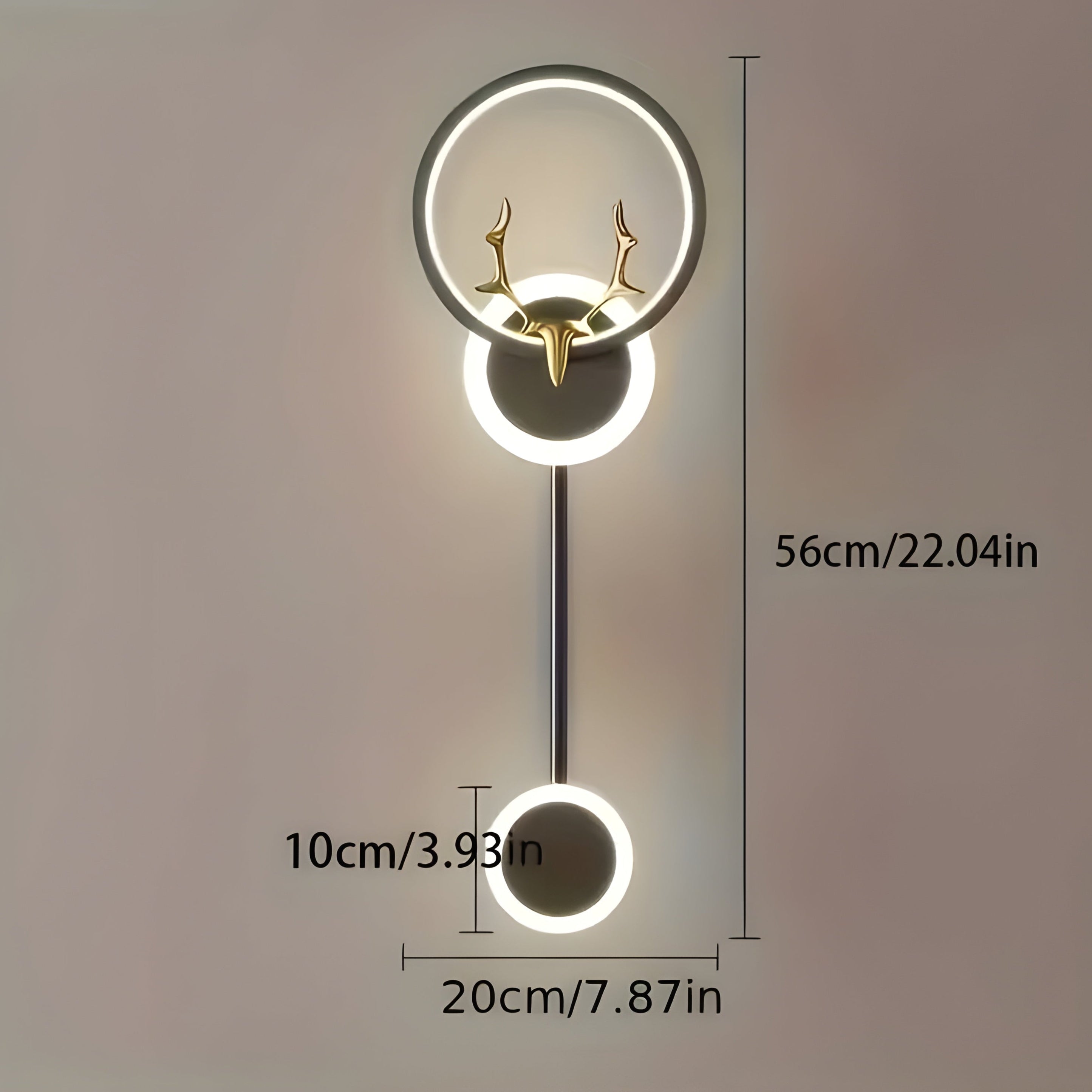 ModiGlow Light - Modern LED vägglampa med dubbel huvdesign