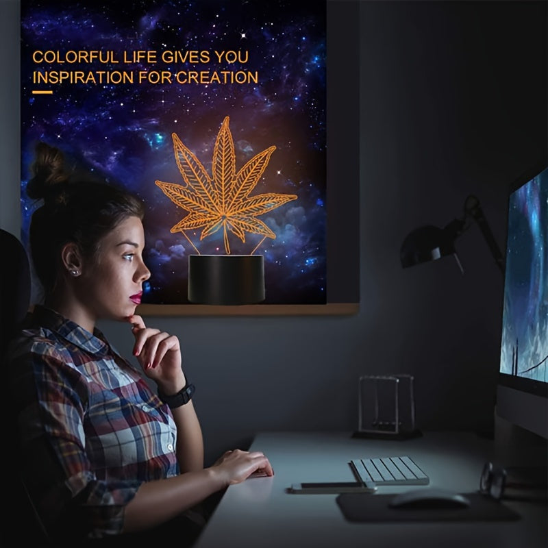 HennepBlad - 3D Nattlampa Akryl Bordslampa