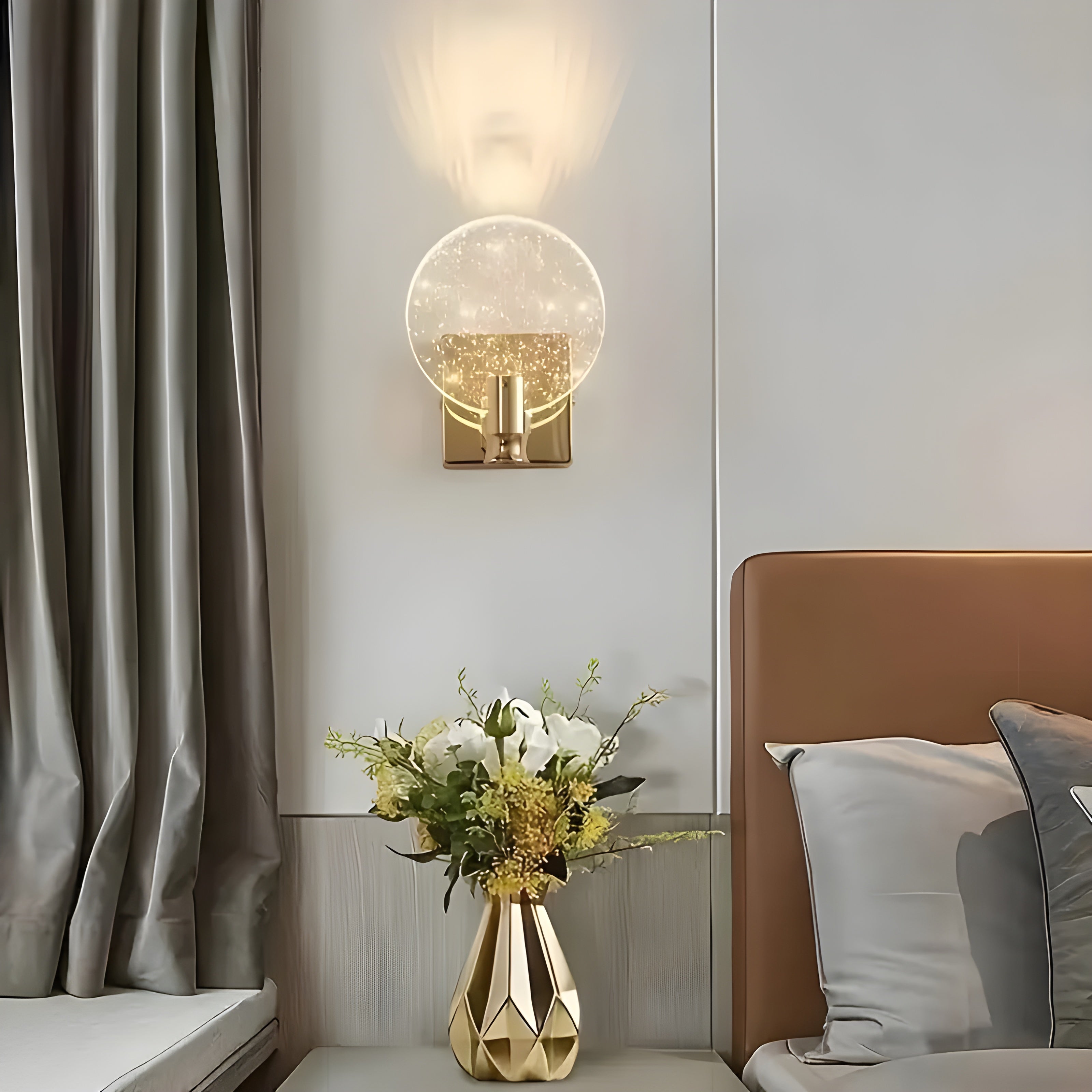 AuroraCrystal Light – Elegant Väggmonterad Kristallbelysning