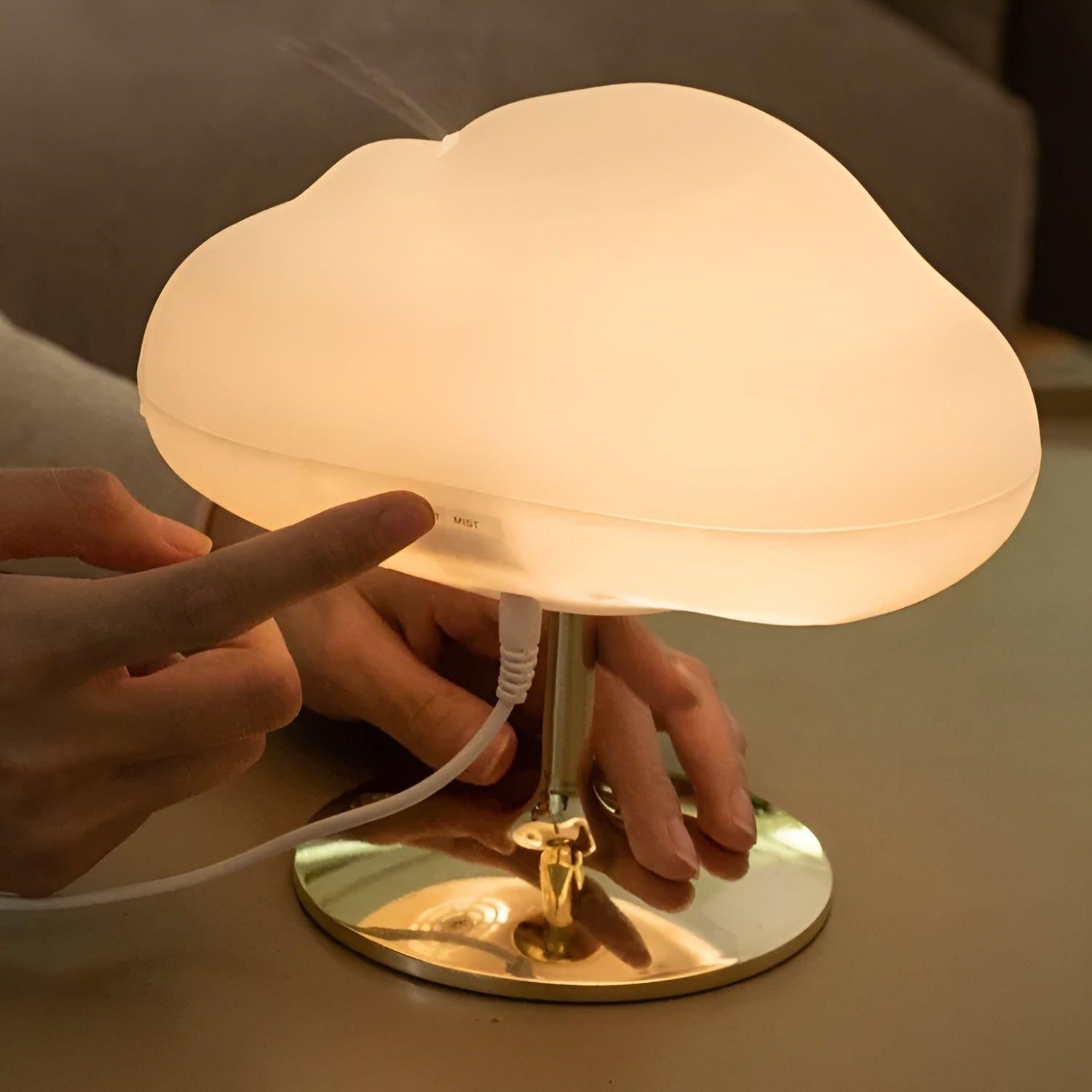 MistCloud Diffuser - Ultraschall USB Luftrenare & eterisk olja sprej för lugnande atmosfär