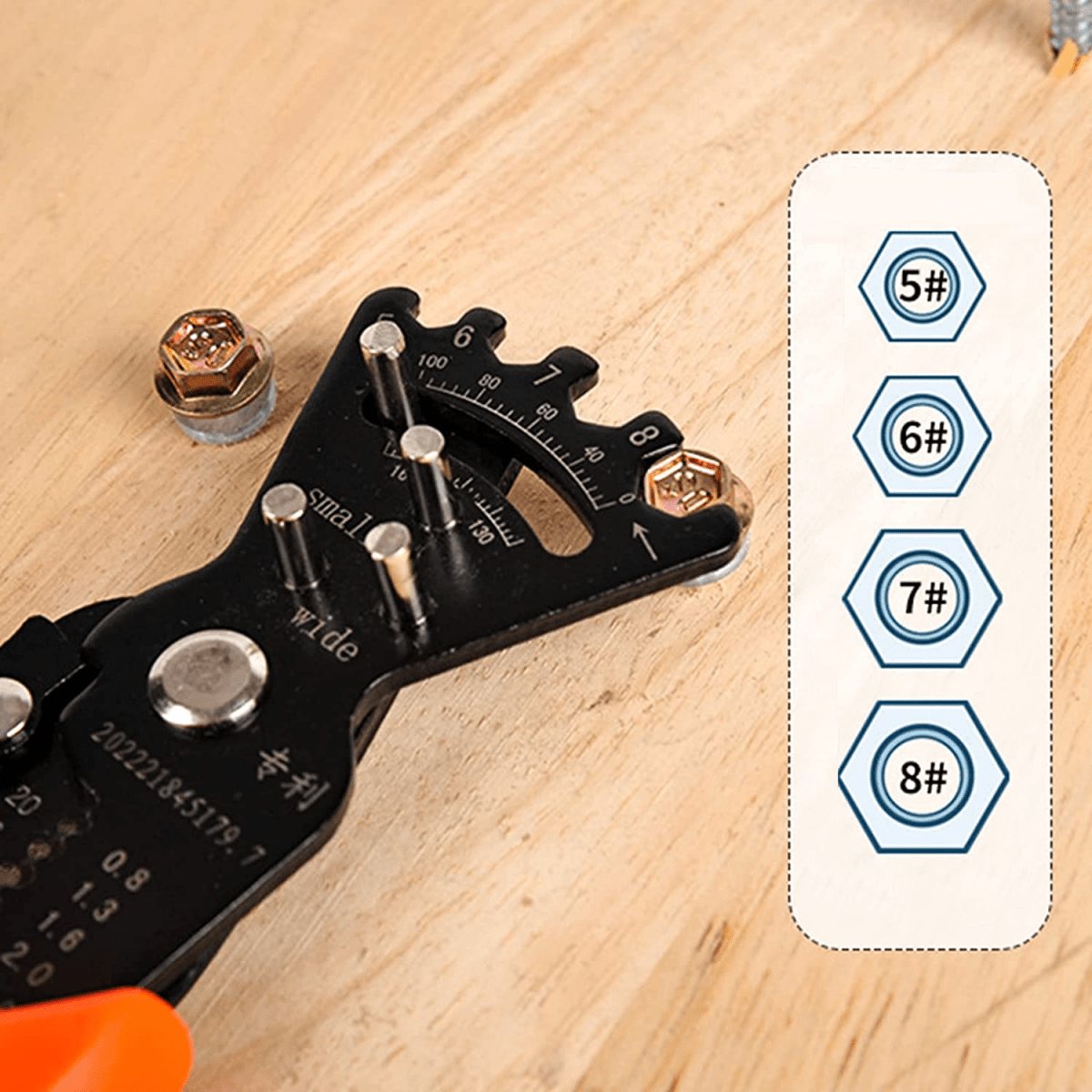 5-i-1 Multifunktionellt Elverktyg – Crimper, Avisolator, Skärare, Böjare & Nyckel