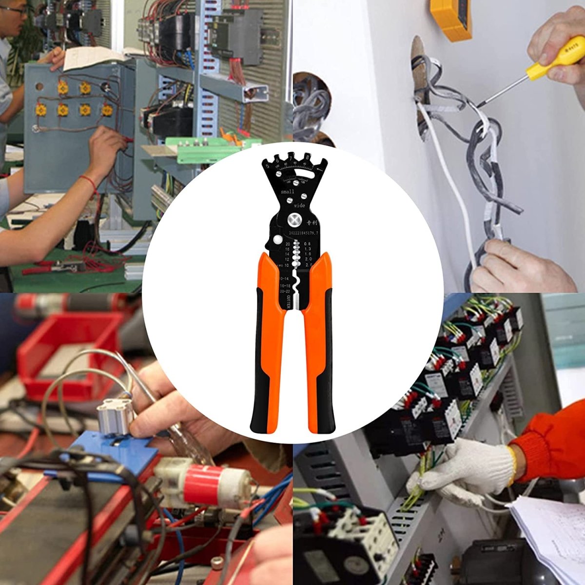 5-i-1 Multifunktionellt Elverktyg – Crimper, Avisolator, Skärare, Böjare & Nyckel