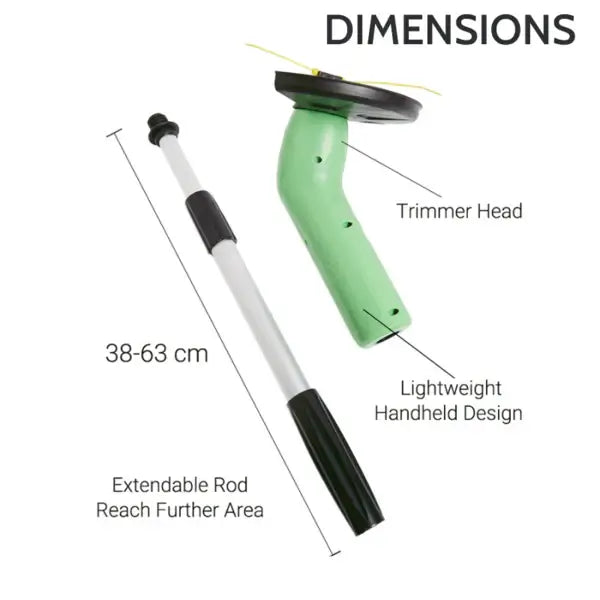 RoyallureCordless Mini Weed Trimmer – Lättviktig, Tyst, Enhandse Precision för Gräs & Kanter