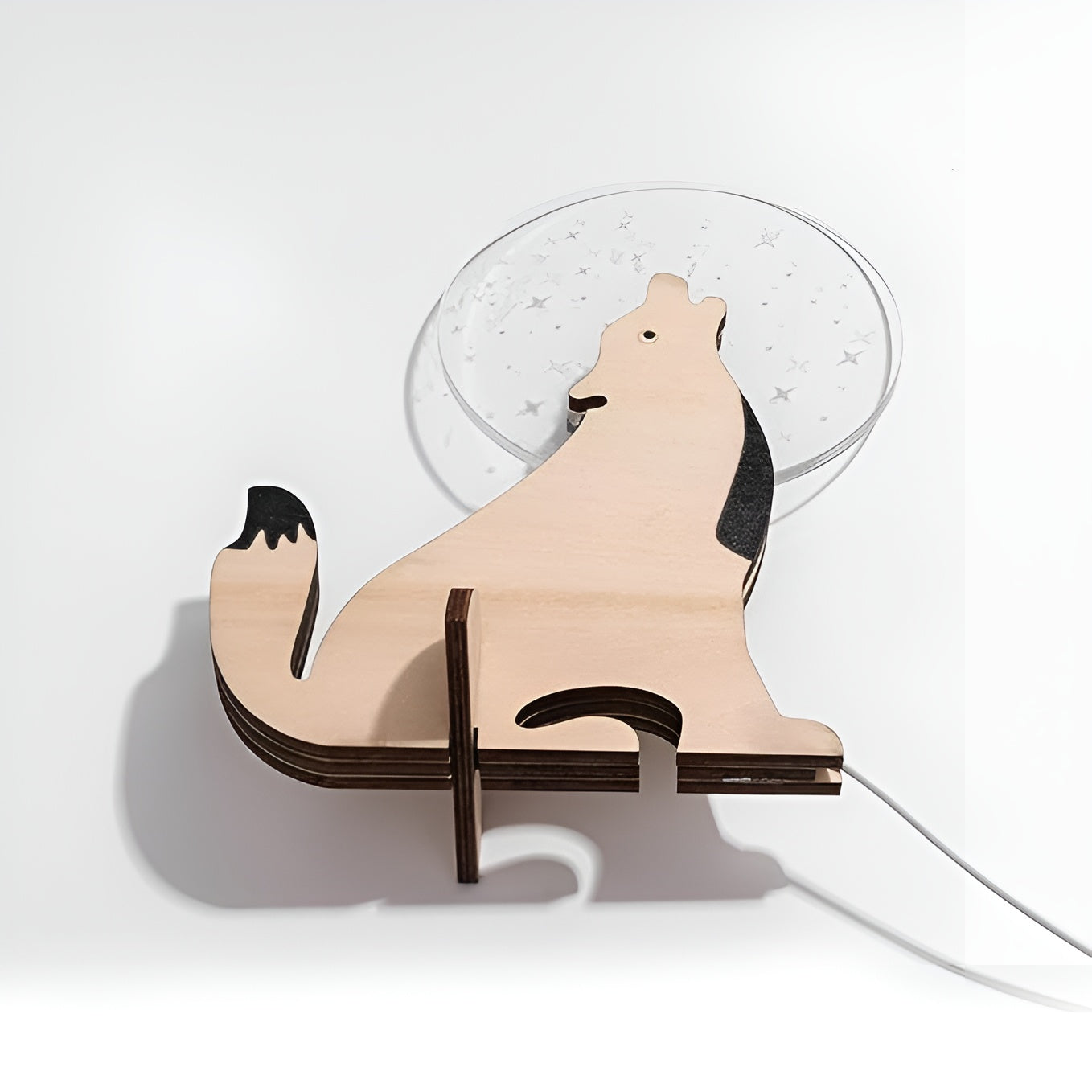 Barnlampa i trä - Varm, Mjuk Belysning för Mysiga Kvällar