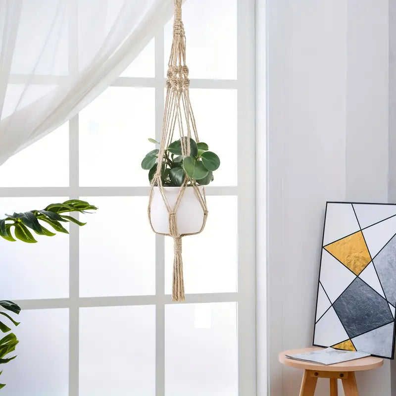 NatureKnot - Handwoven plant hanger for stylish gardens | 1+1 Free