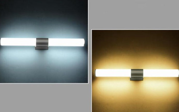 Modern minimalistisk LED-vägglampa för spegeln