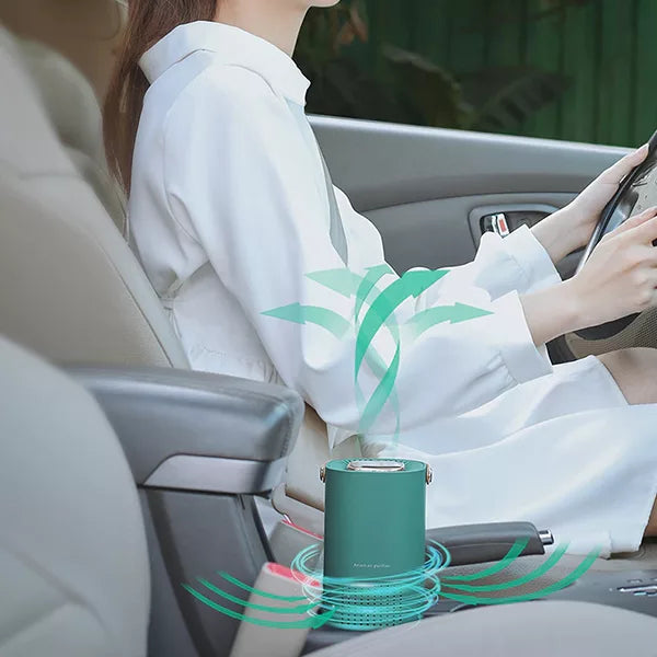 Bärbar HEPA-luftrenare för skrivbordsutrymmen